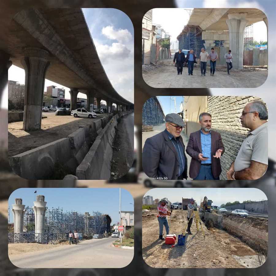 پُل "سه راه جویبار" ۷۰ درصد پیشرفت فیزیکی دارد